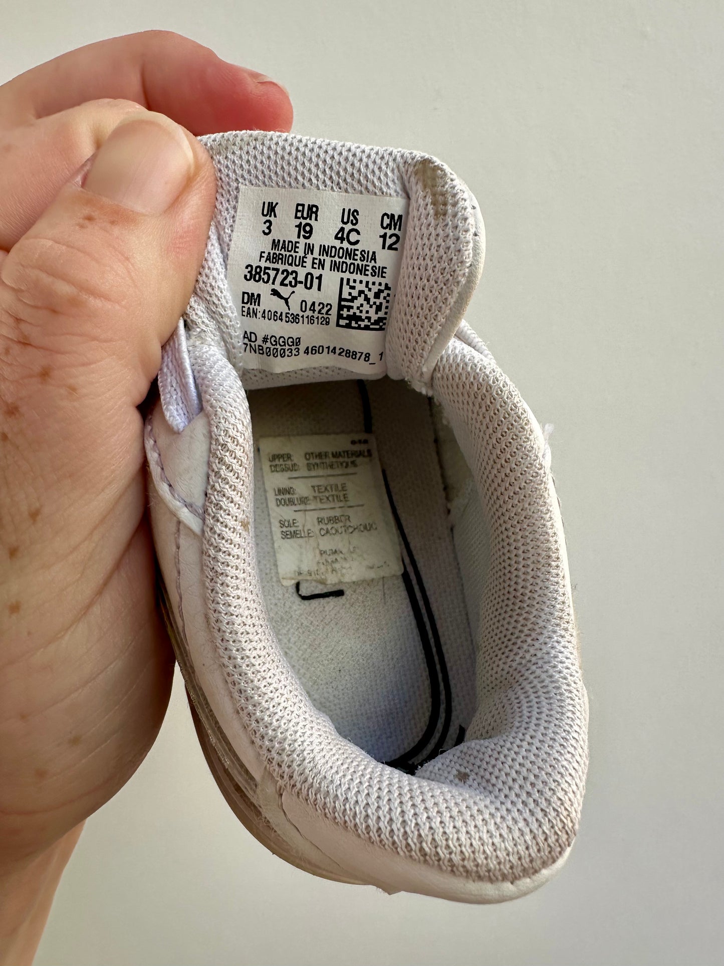 Puma mirrored sneakers - size 4