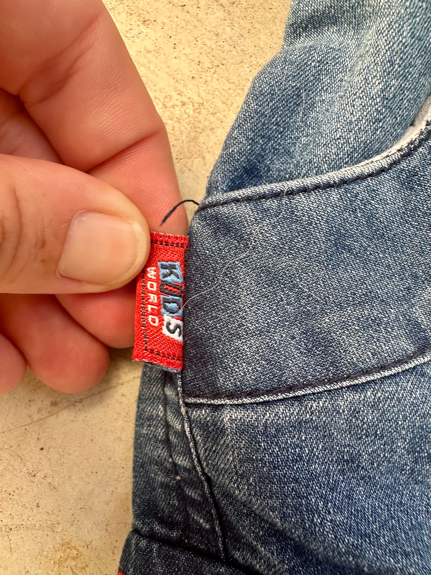 Kids World jorts - size ~0-2