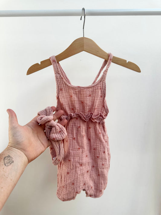 Emily and Oliver romper + headband - size 1