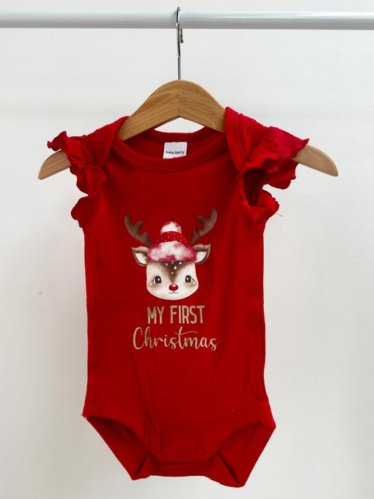 CHRISTMAS - baby berry onesie - size 0