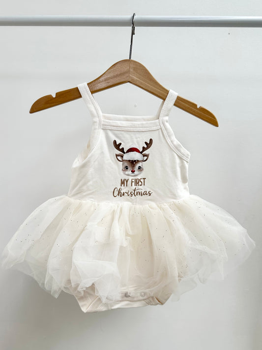 CHRISTMAS - baby berry tutu romper - size 0