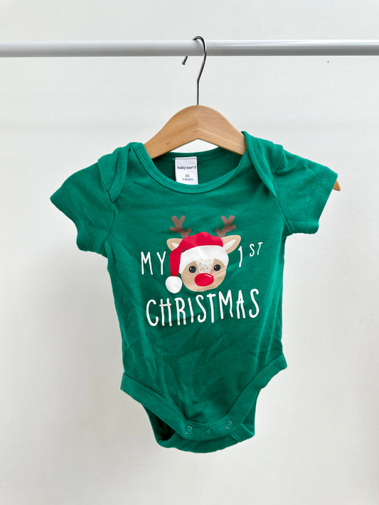 CHRISTMAS - baby berry onesie - size 00
