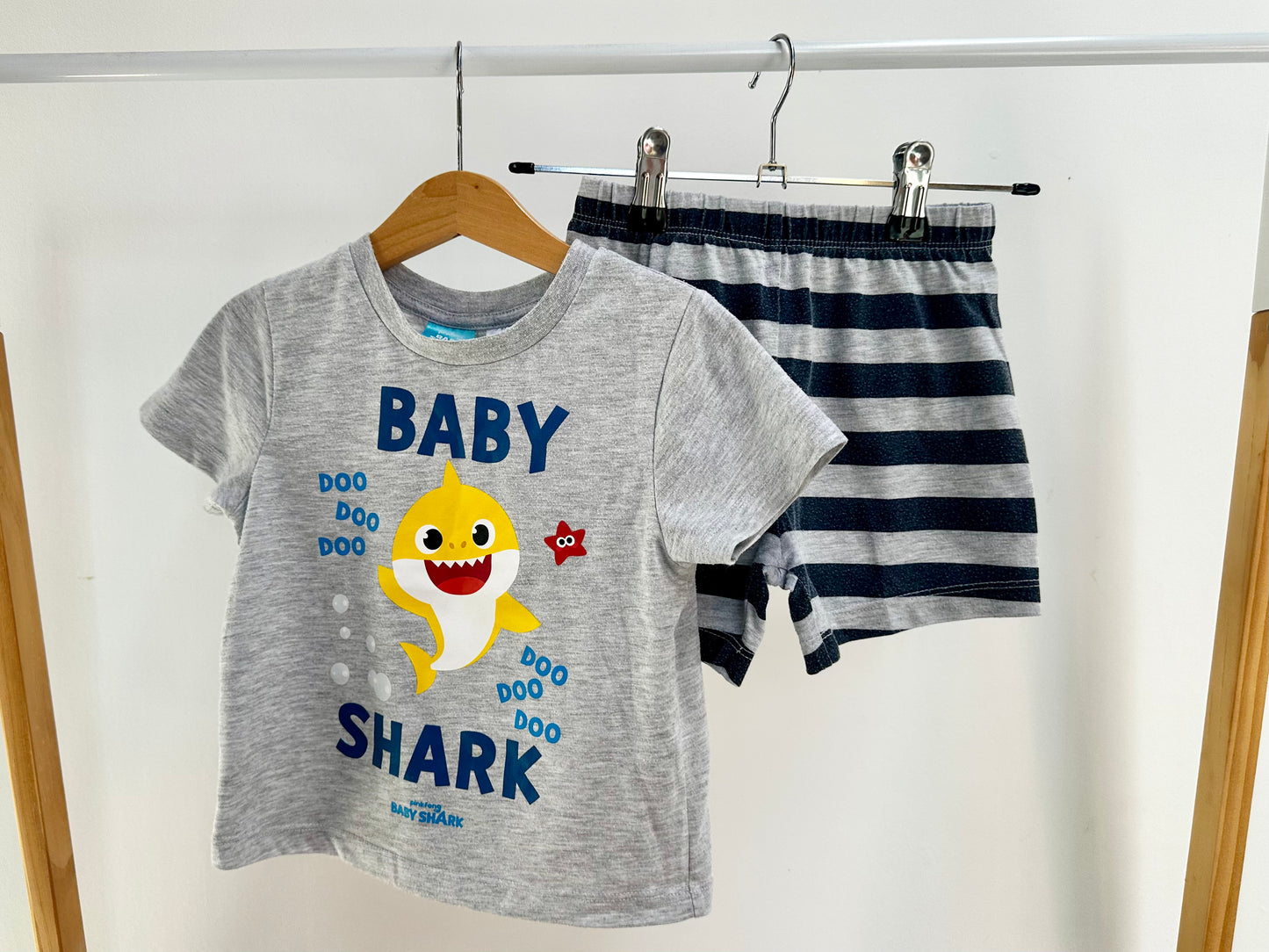 Baby Shark pjs - size 2