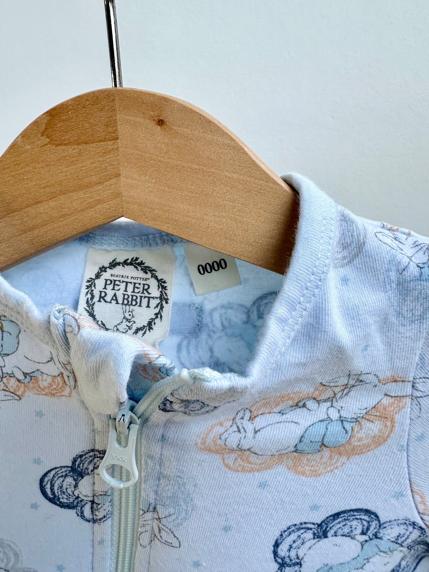 Peter rabbit long sleeved onesie - size 0000