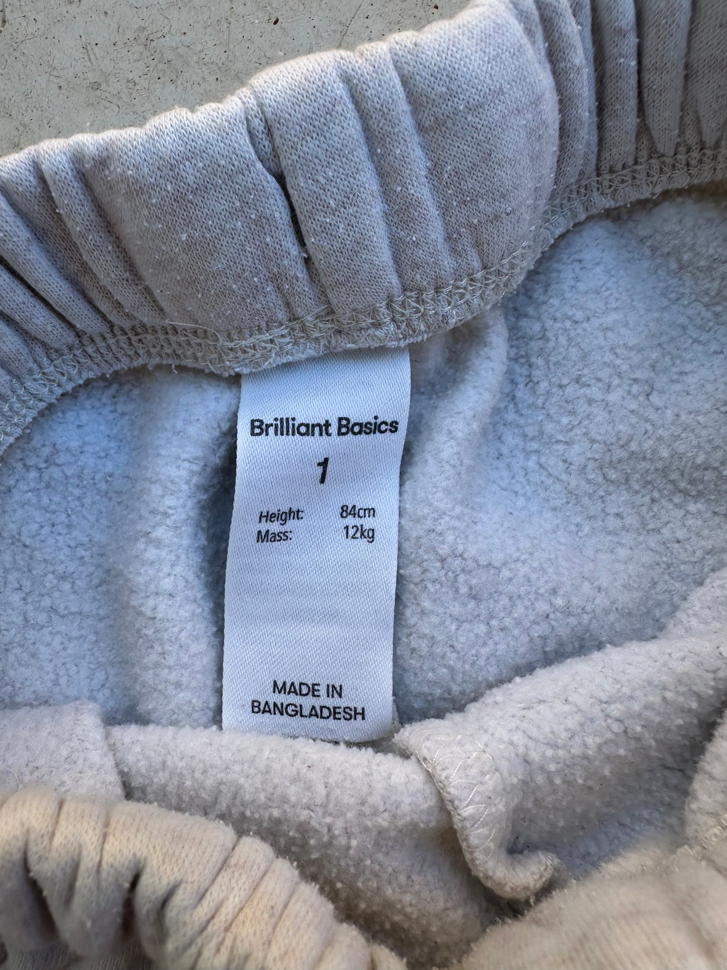 Brilliant Basics trackies - size 1