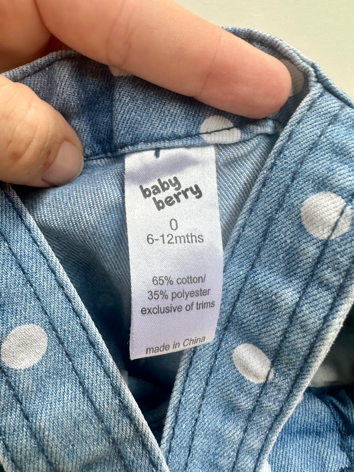 Baby berry overalls - size 0