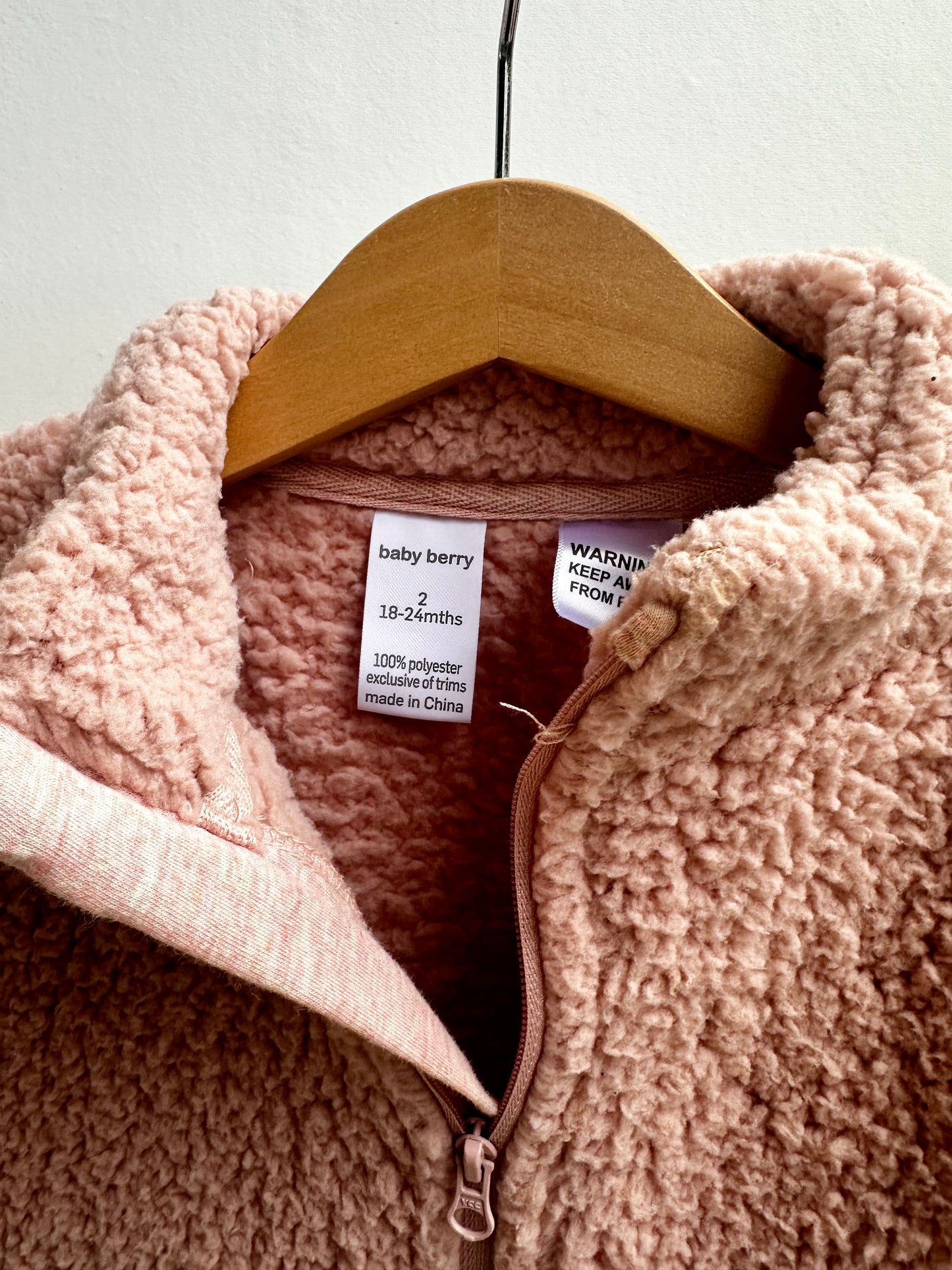 Baby Berry fleece jacket - size 2