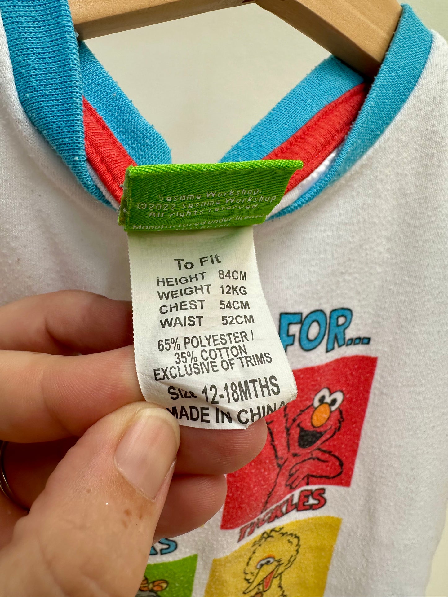 Sesame St pjs - size 1