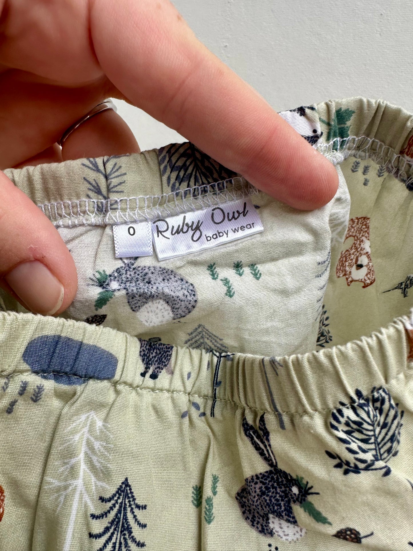 Ruby Owl nappy cover - size 0