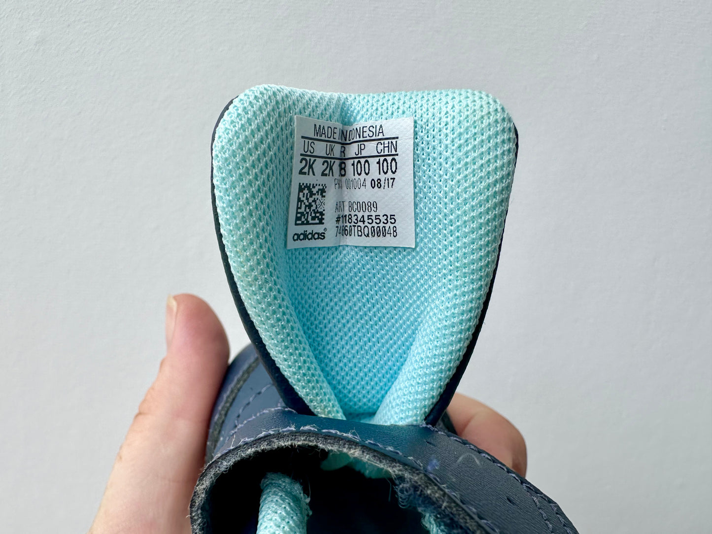Adidas crib shoes - size 2