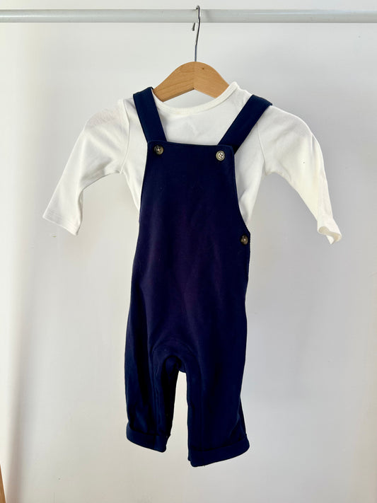 Target onesie and overalls set - size 00
