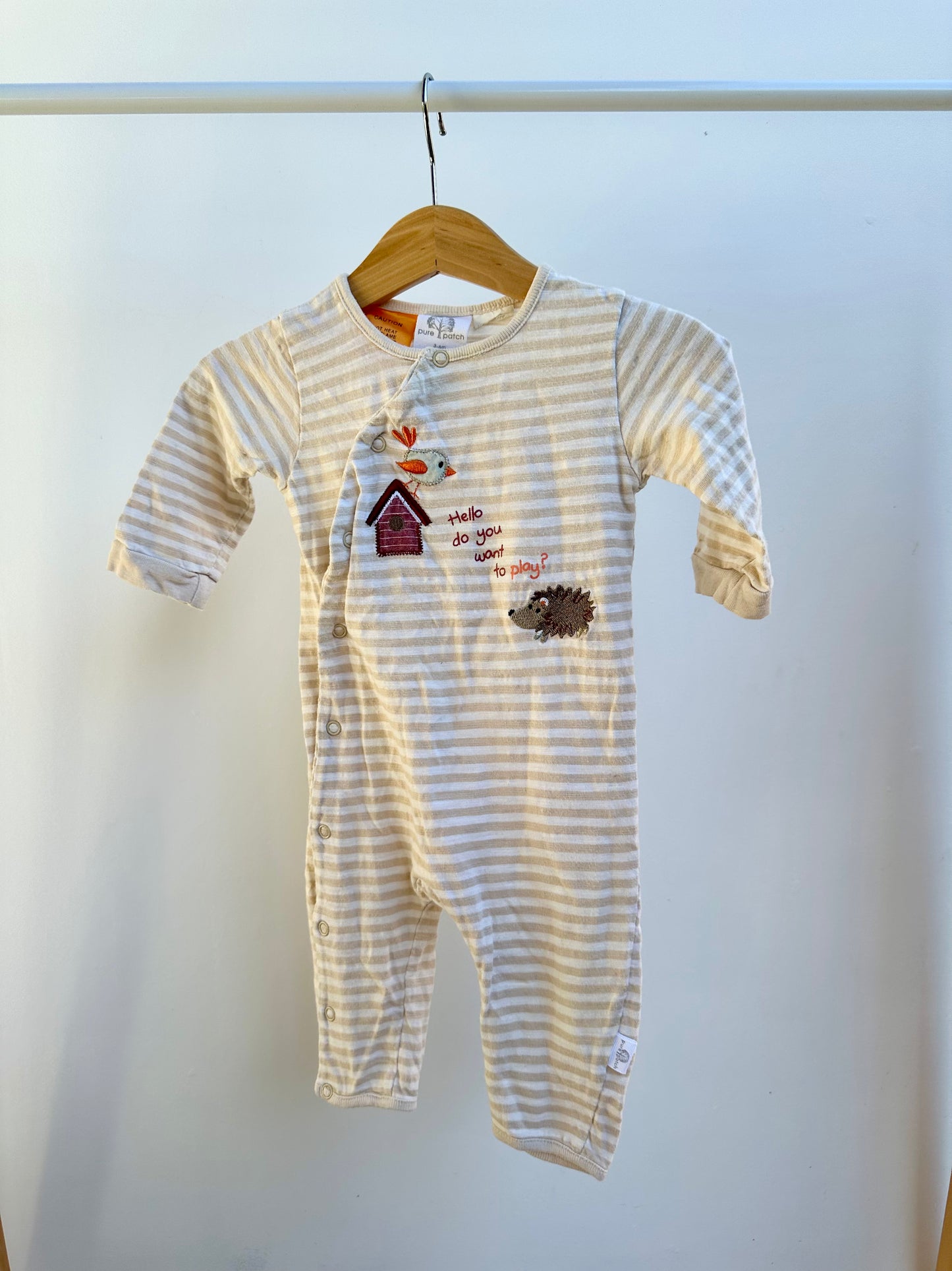 Pure patch romper - size 00