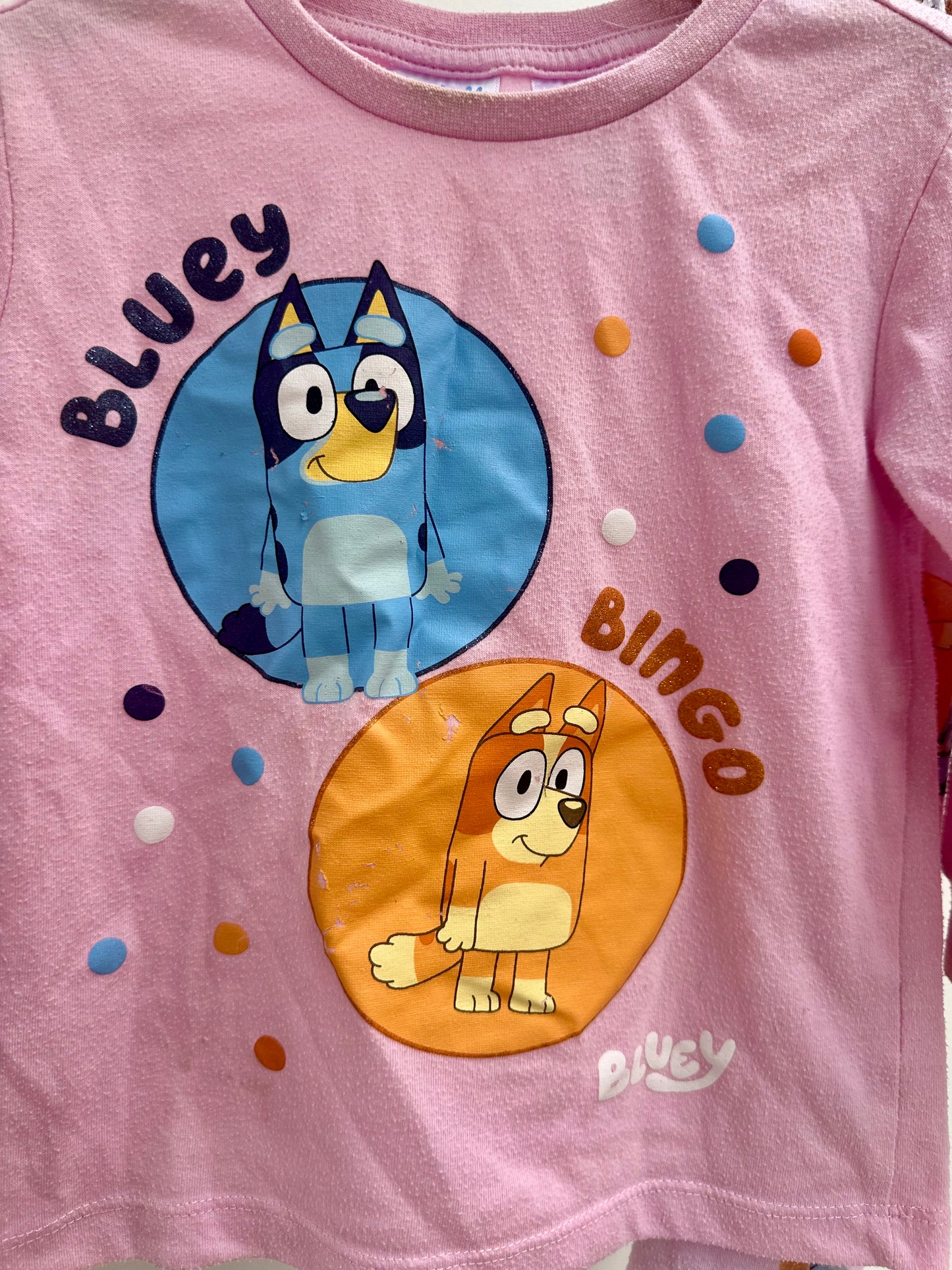 Bluey pjs - size 2
