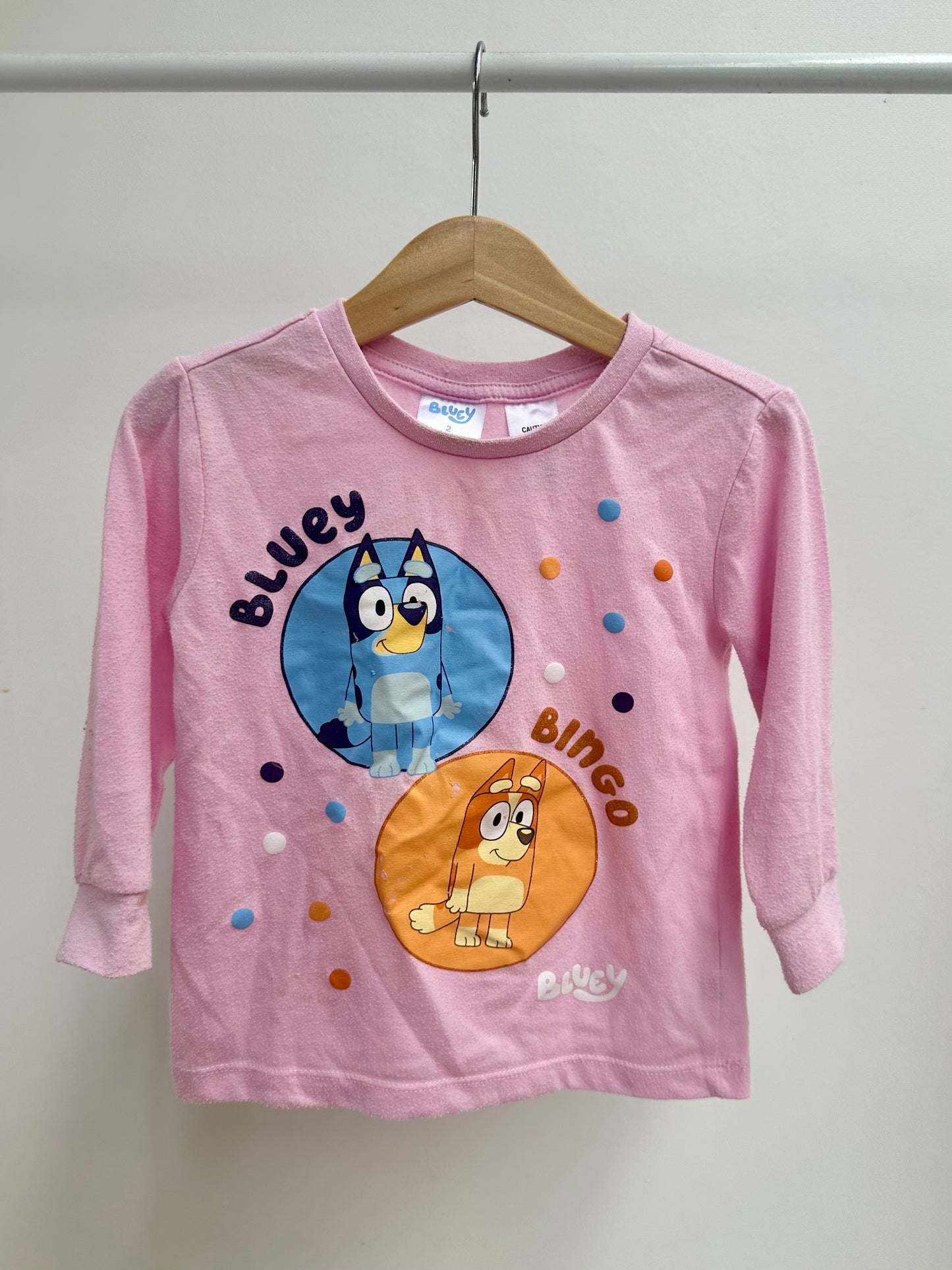 Bluey pjs - size 2