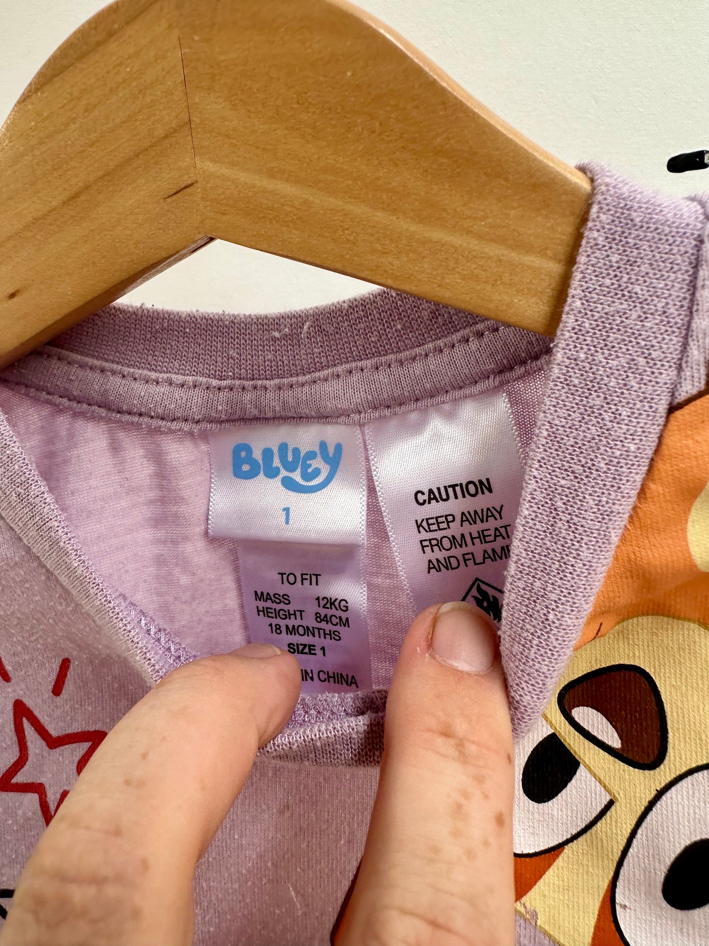 Bluey pjs - size 2