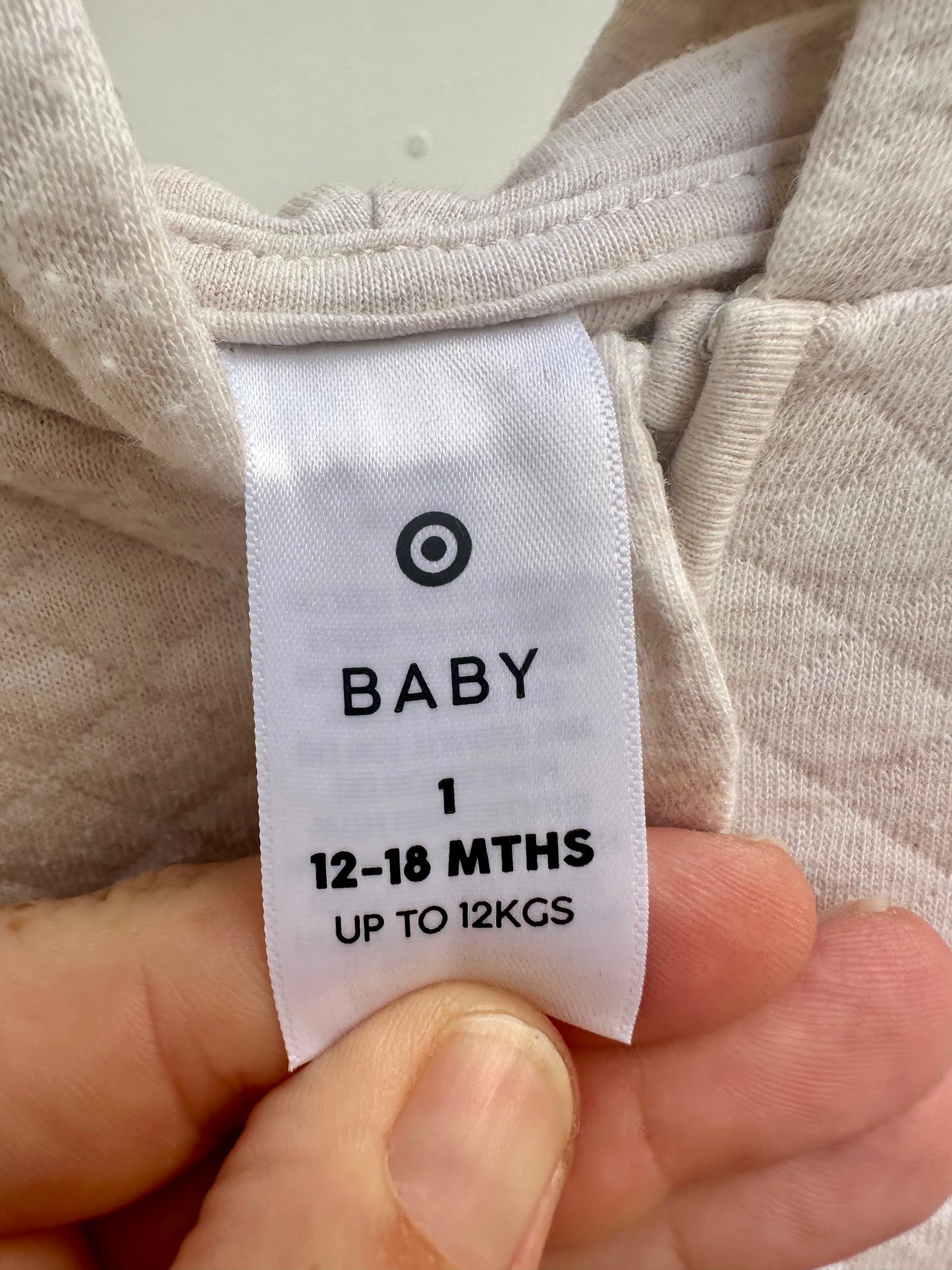 Target onesie with hood - size 1