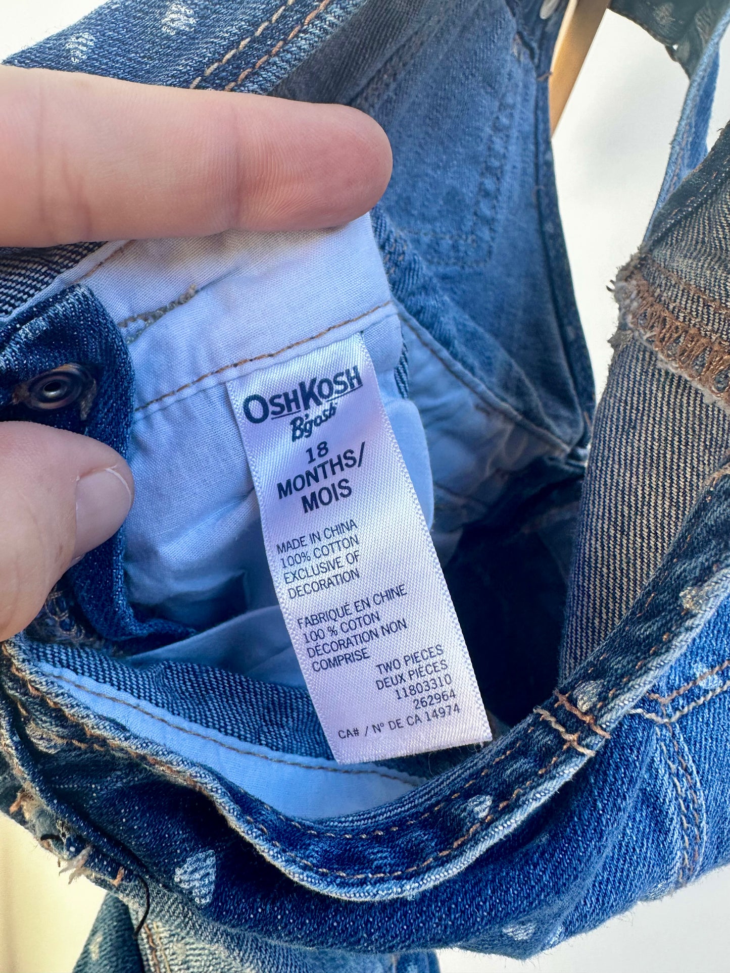Oshkosh overalls - size 18months