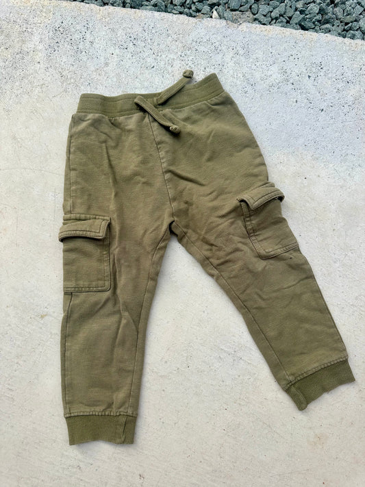No brand cargo trackies - size 2