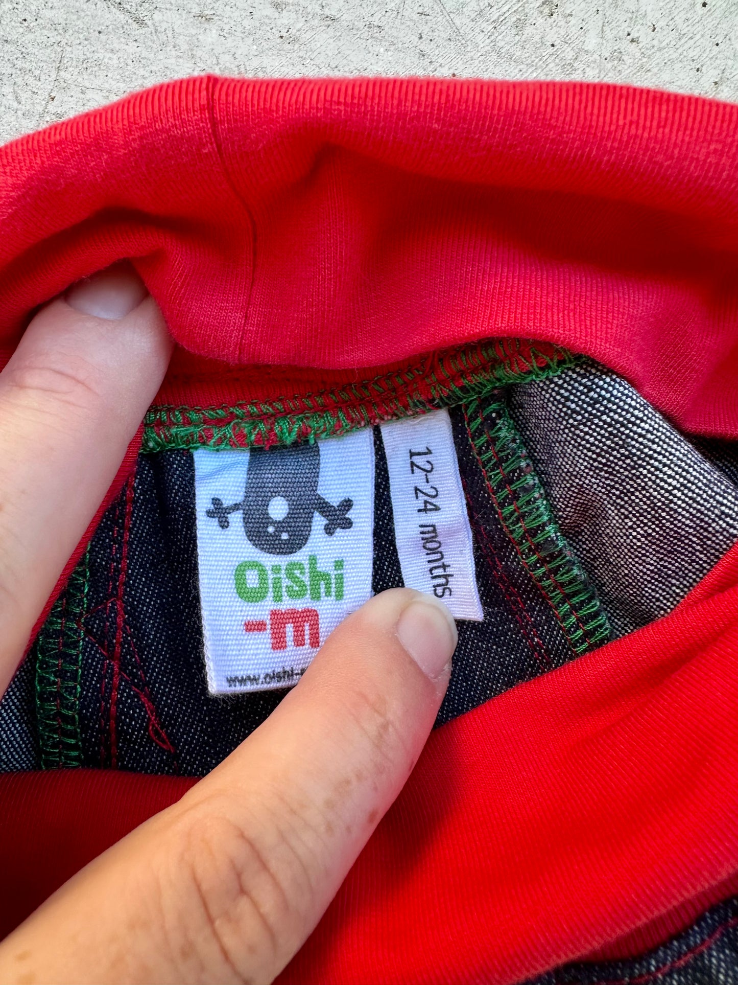 Oishi-M denim pants - size 12-24months