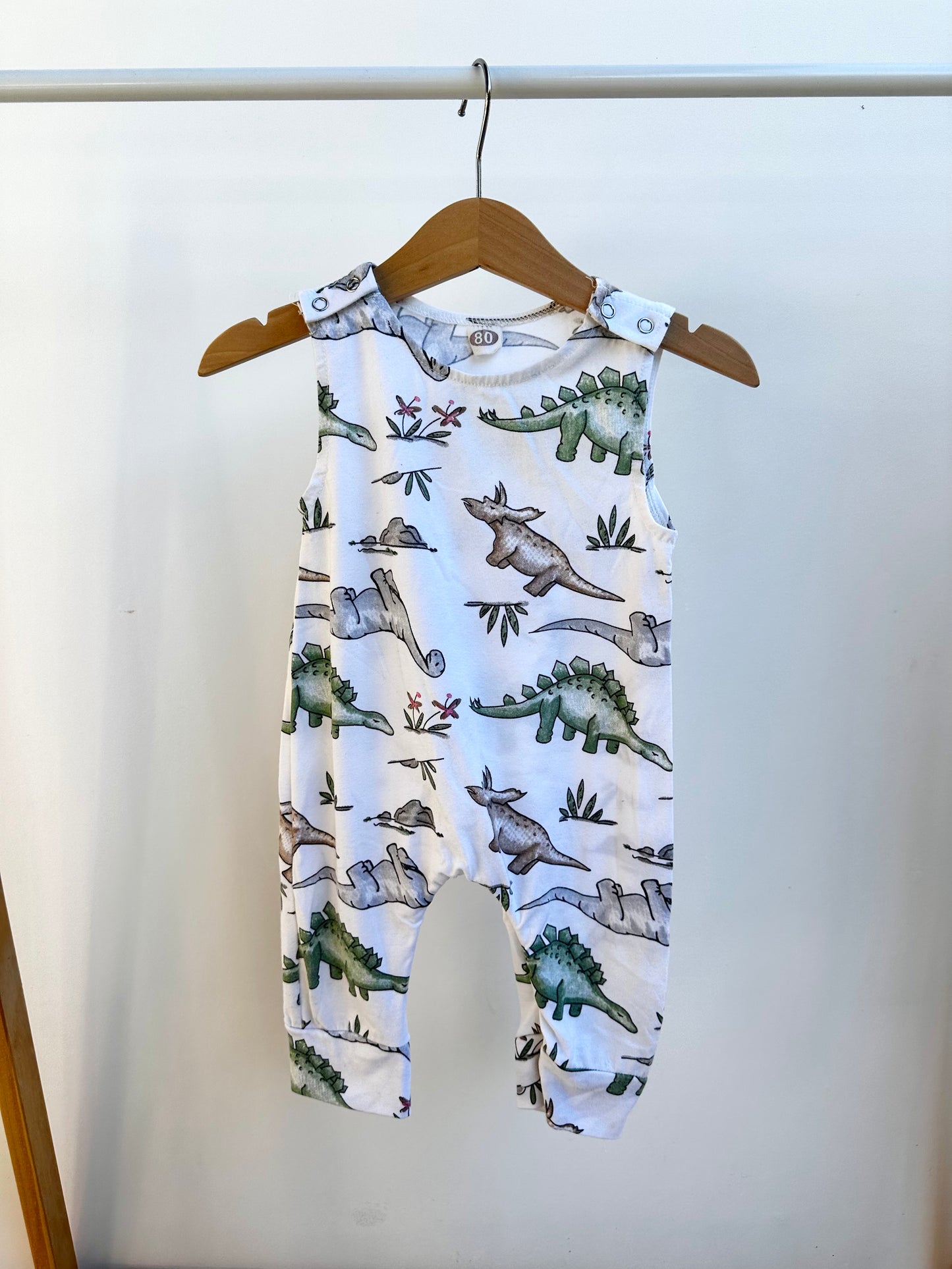 Dinosaur romper - size 80