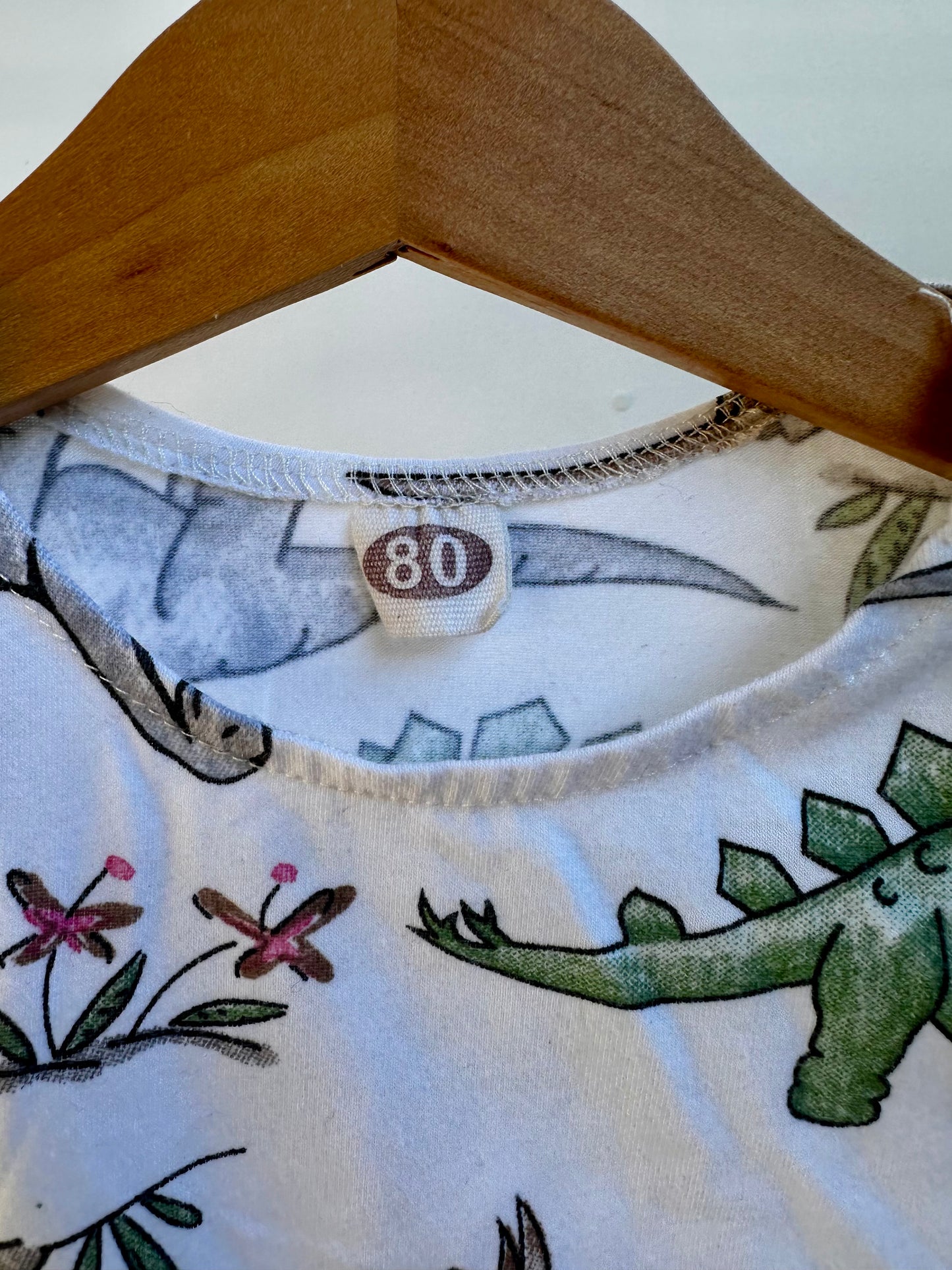 Dinosaur romper - size 80