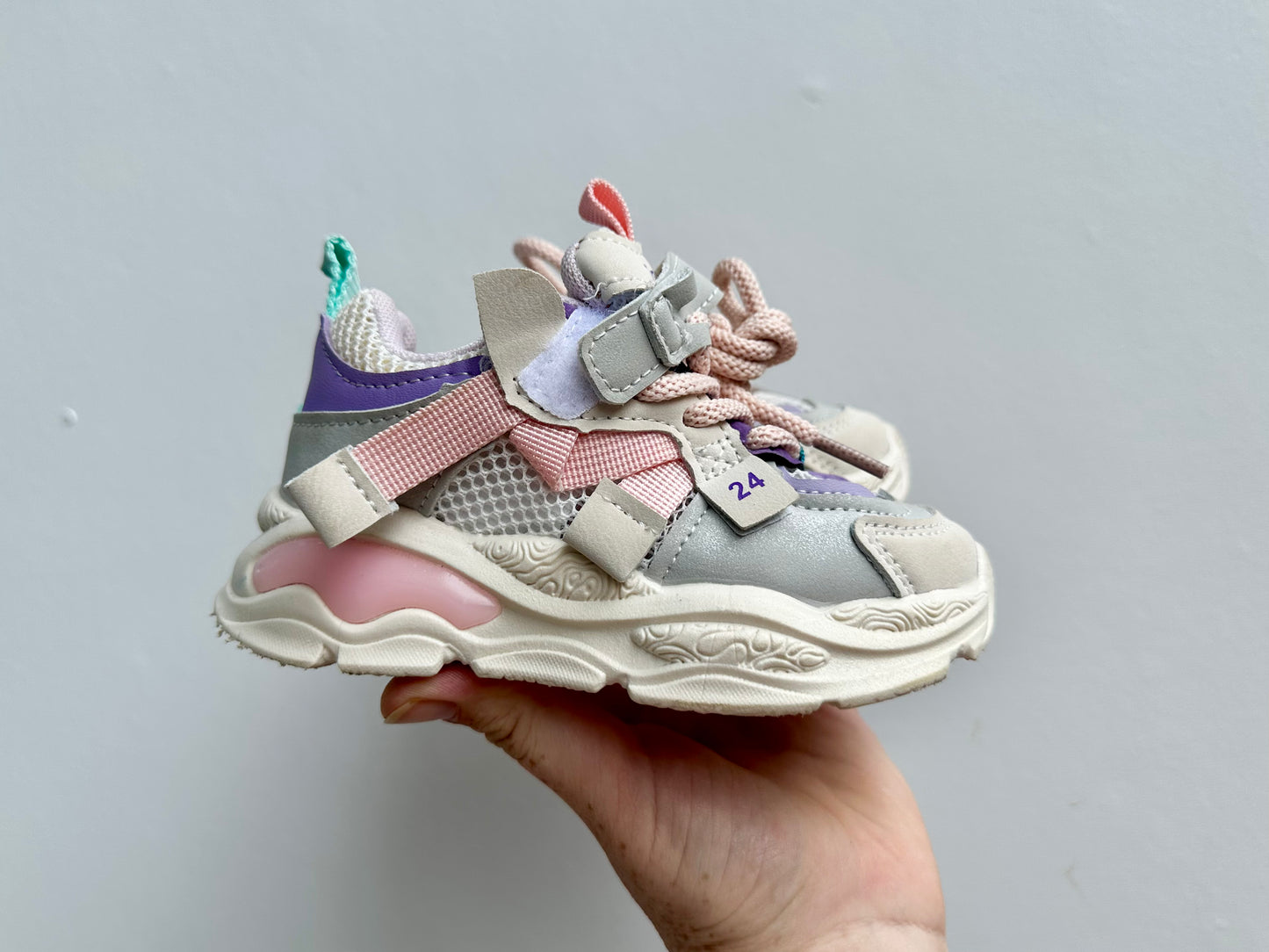 Pink and purple sneakers - size 24