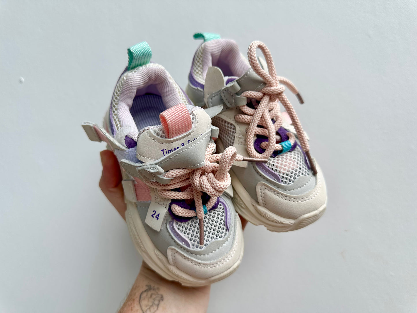 Pink and purple sneakers - size 24