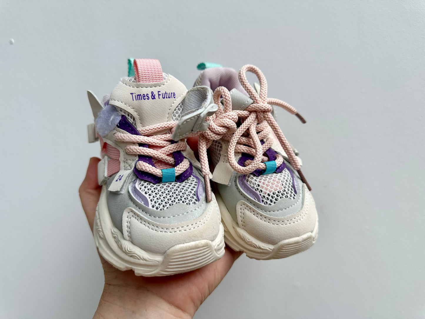 Pink and purple sneakers - size 24