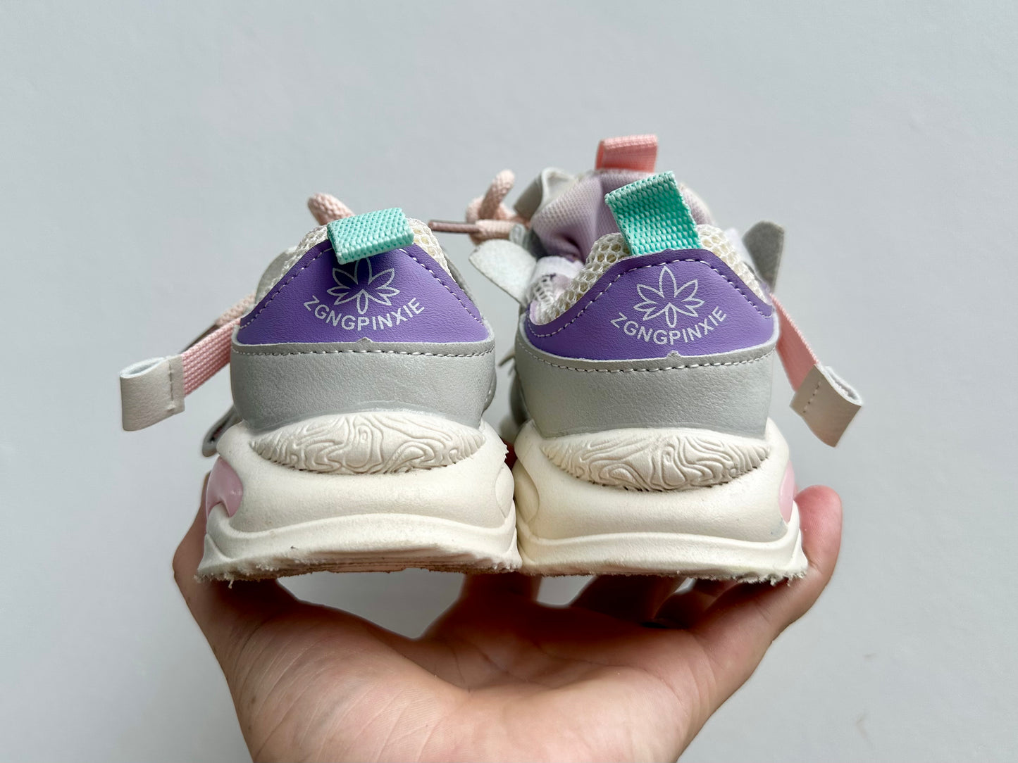 Pink and purple sneakers - size 24